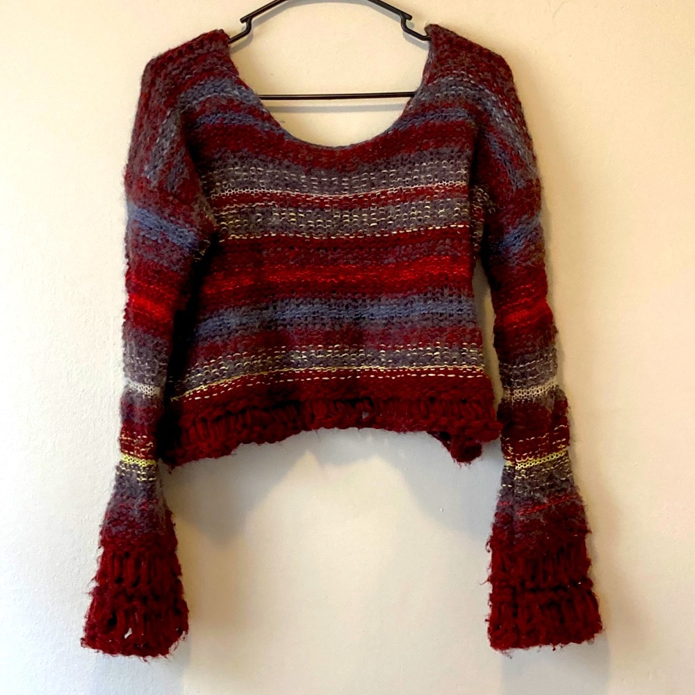 Free people cropped sweater-M